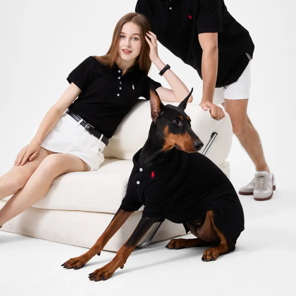 RL Black Pet Polo